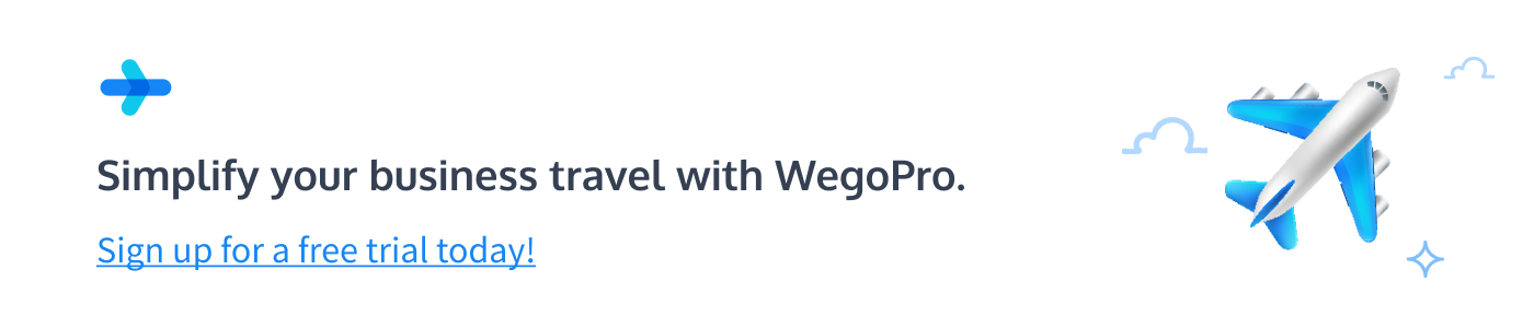 Simplify Business Travel CTA SignUp - WegoPro