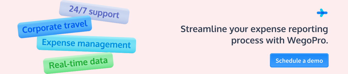 Streamline expense reporting - Demo CTA - WegoPro