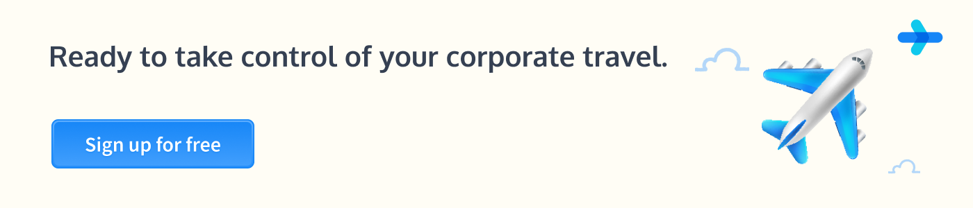 Take control of corporate travel - SignUp CTA - WegoPro