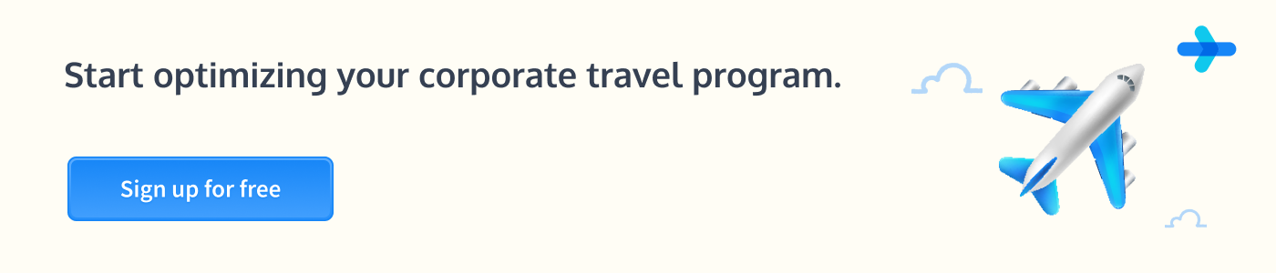 Optimize Corporate Travel Program - Signup CTA - WegoPro