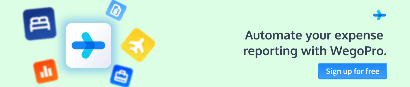 Automate expense reporting - Signup CTA - WegoPro