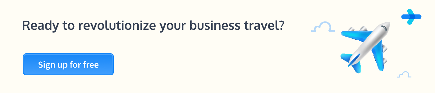 Revolutionize business travel - SignUp CTA - WegoPro