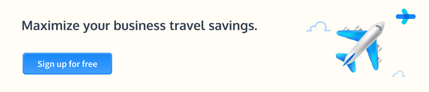 Maximize Business Travel Savings - Signup CTA - WegoPro