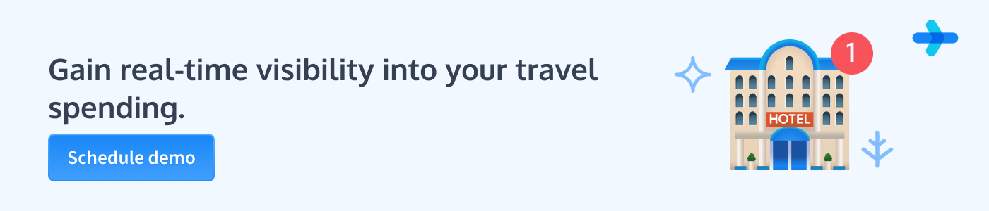 Real time visibility travel spending - Demo CTA - WegoPro